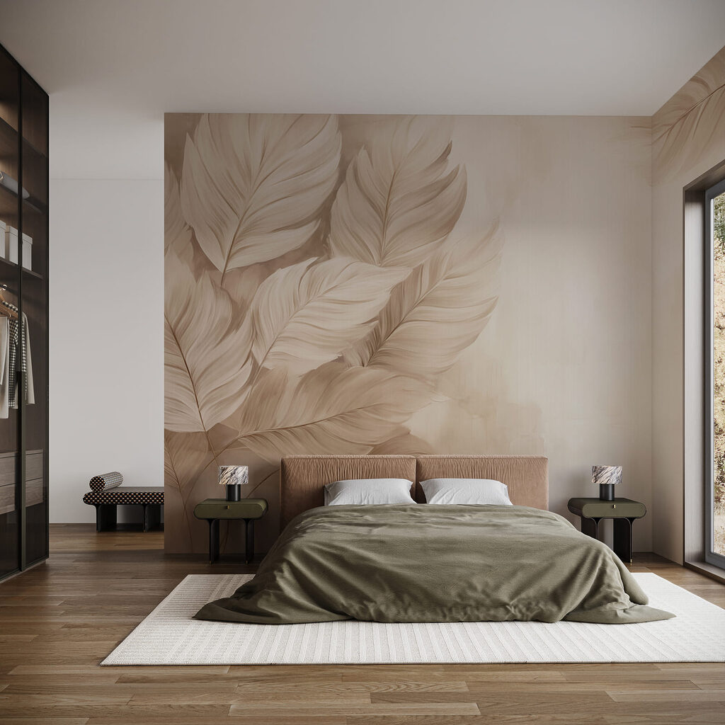 Frunze late pe margini — interior 1