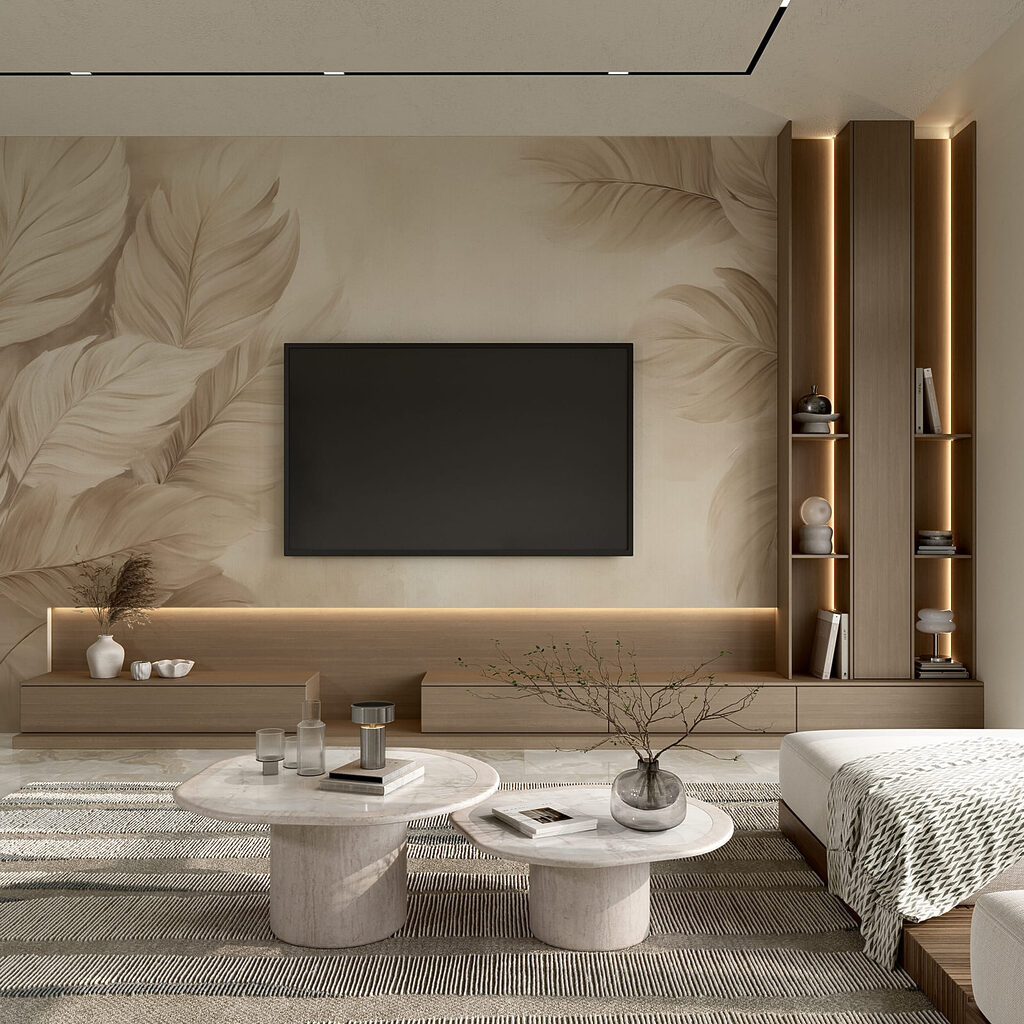 Frunze late pe margini — interior 2