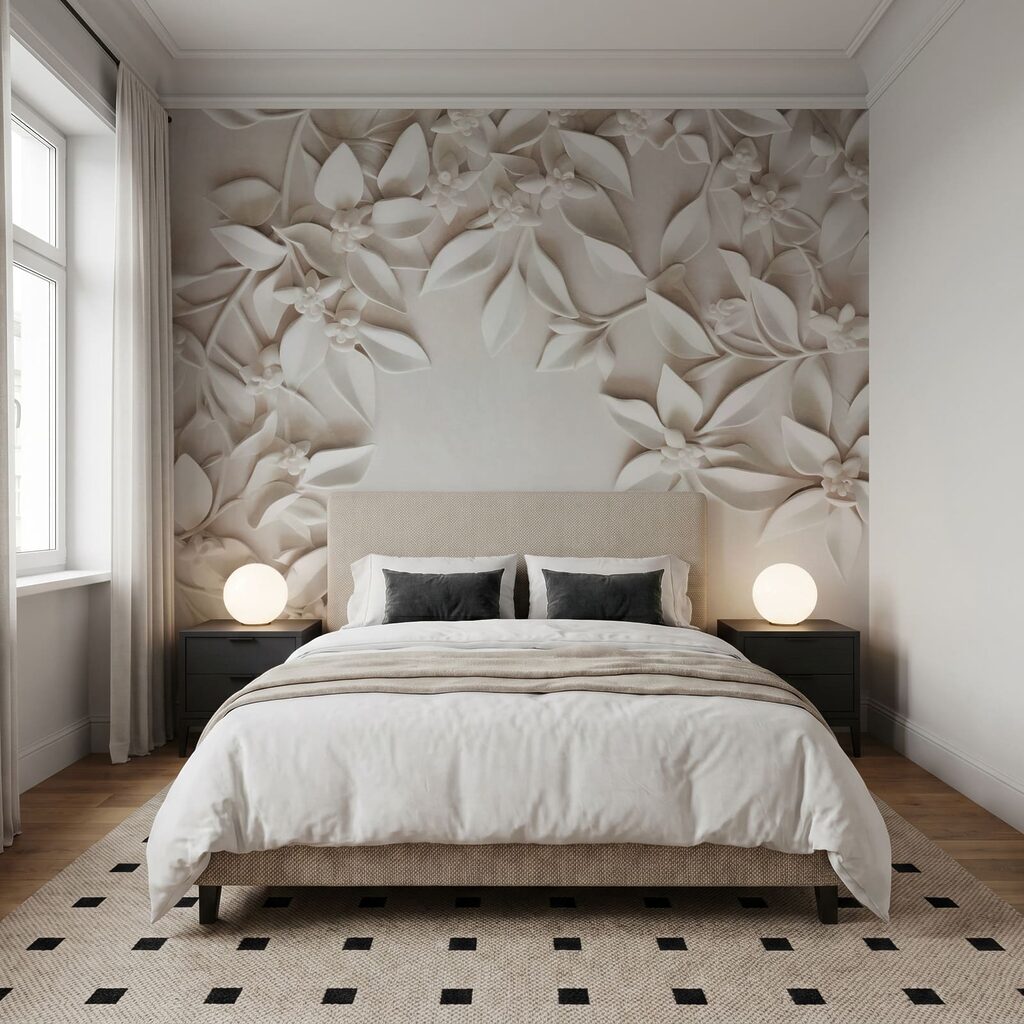 Flori albe, cadru deschis — interior 2