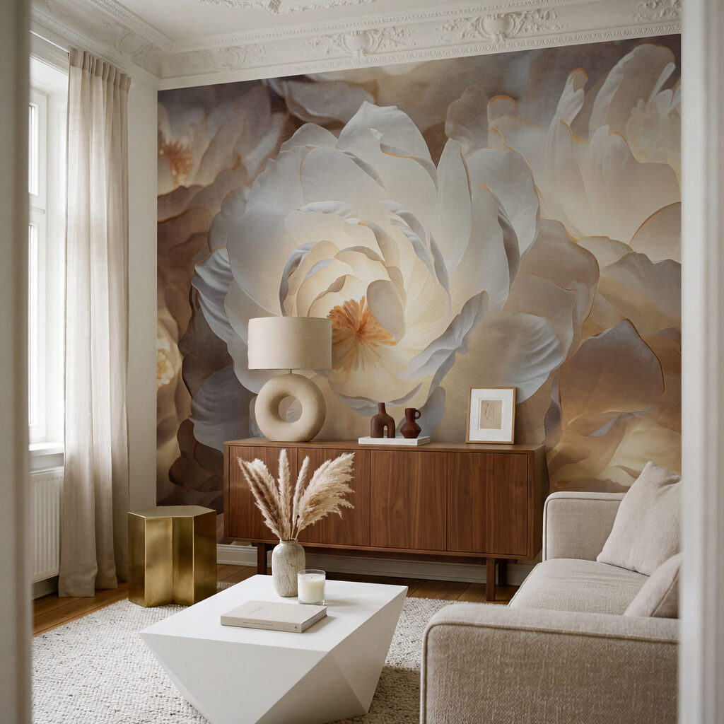 Trandafiri cu lumină aurie — interior 2